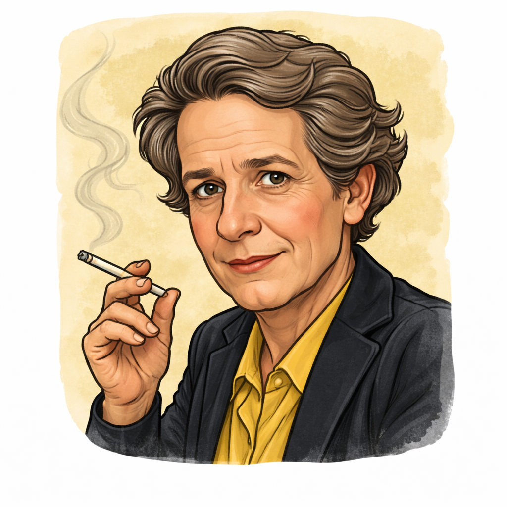 Caricatura de Montesquieu