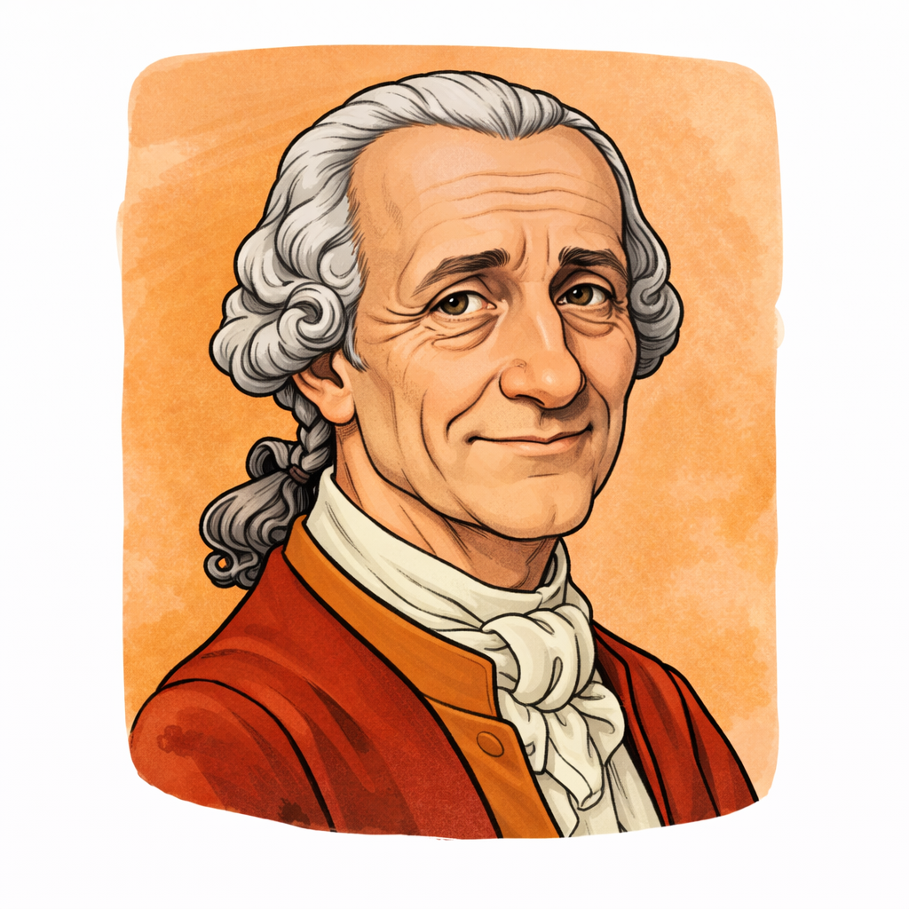 Caricatura de Montesquieu
